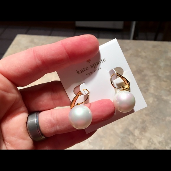 HOST PICK Kate Spade Pearl Lever Back Earrings - Picture 4 of 6